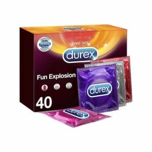 Durex Fun Explosion 40 vnt. durex prezervatyvai 1 Durex Fun Explosion 40 vnt. prezervatyvų dėžutė Durex Fun Explosion 40 vnt. durex prezervatyvai 1 Durex Fun Explosion 40 vnt. prezervatyvų dėžutė
