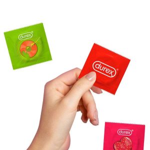 Durex SUPER prezervatyvų rinkinys 50 vnt. 1 Durex Mix + Flavours 24 vnt. prezervatyvų rinkinys
