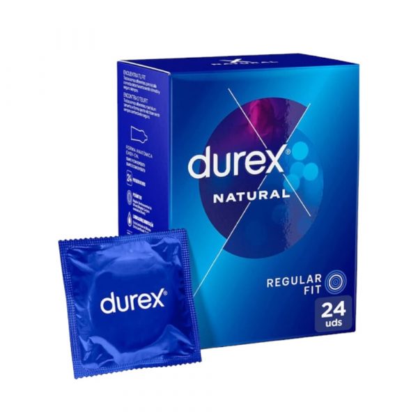 Durex Natural 24 vnt. prezervatyvai Durex Natural 24 vnt.