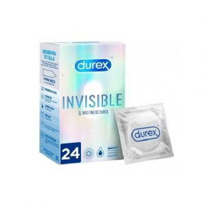 Durex Invisible 24 vnt. durex prezervatyvai Durex Invisible 24 vnt. prezervatyvų dėžutė