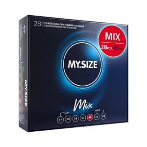My.Size PRO Mix 60 mm 28 vnt. my.size pro prezervatyvai My.Size Mix 60 mm 28 vnt. prezervatyvų