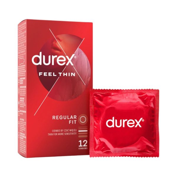 Durex Feel Thin Classic 12 vnt. prezervatyvai 2 Durex Feel Thin Classic 12 vnt. prezervatyvai
