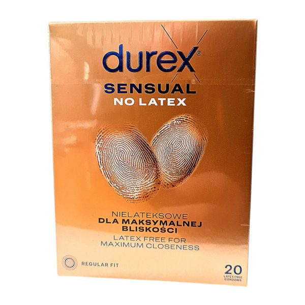 Durex Sensual No Latex 20 vnt. prezervatyvai 1 Prezervatyvai Durex Sensual No Latex 20 vnt.