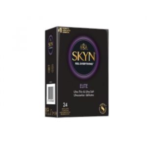 SKYN Elite 24 vnt. prezervatyvai SKYN Elite 24 vnt. prezervatyvų dėžutė