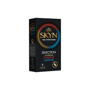 SKYN SKYN SELECTION 9 vnt. prezervatyvai SKYN SELECTION 9 vnt. prezervatyvų dėžutė