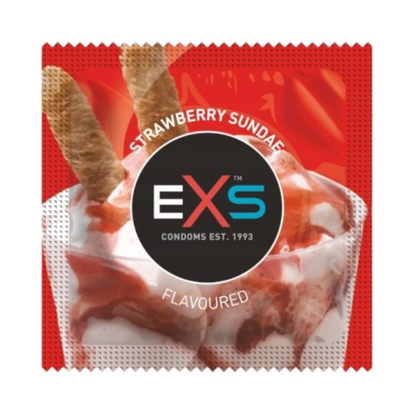 EXS Strawberry exs prezervatyvai Exs Strawberry prezervatyvai