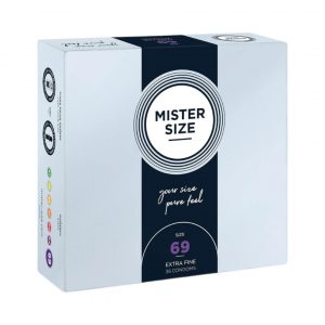Mister Size 69 mm 36 vnt. prezervatyvai Mister Size 69 mm 36 vnt. prezervatyvai