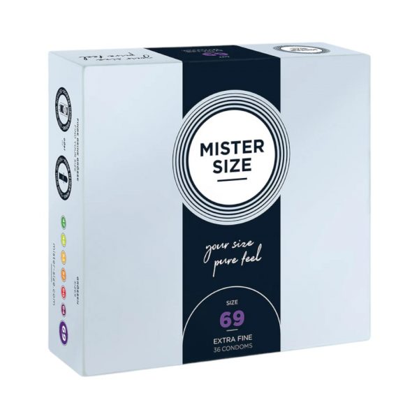 Mister Size 69 mm 36 vnt. prezervatyvai Mister Size 69 mm 36 vnt. prezervatyvai