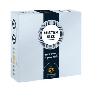Mister Size 53 mm 36 vnt. prezervatyvai Mister Size 53 mm 36 vnt. prezervatyvai
