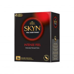SKYN Intense Feel 36 vnt. prezervatyvai Skyn Intense Feel 36 vnt.prezervatyvų dėžutė
