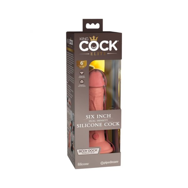 King Cock Elite Elite Dual Density Silicone Nr.6 dildo, falo imitatorius 1 King Cock Elite Dual Density Silicone Nr.6 dildo