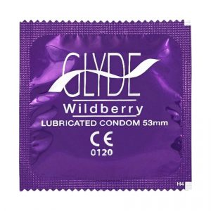Glyde Wildberry prezervatyvai 4 Glyde Wilberry prezervatyvas
