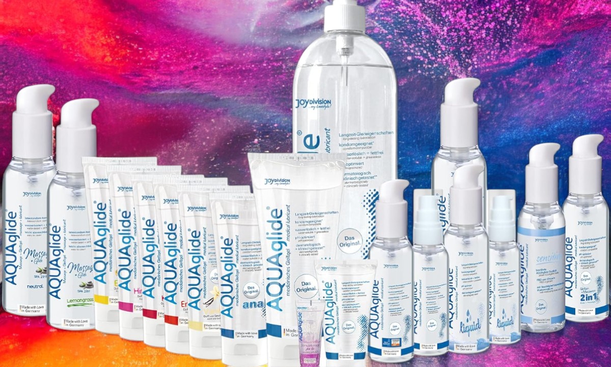 Aquaglide, JoyDivision Neutral 50/200 ml lubrikantas Aquaglide prekės ženklo puslapio iliustracija