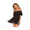 Subblime Short Dress + Thong Black naktinukai su stringais