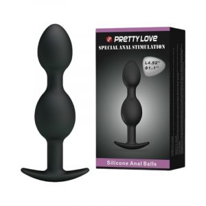 Pretty Love Silicone Anal Balls analinis žaislas 1 Pretty Love Silicone Anal Balls analiniai kamuoliukai