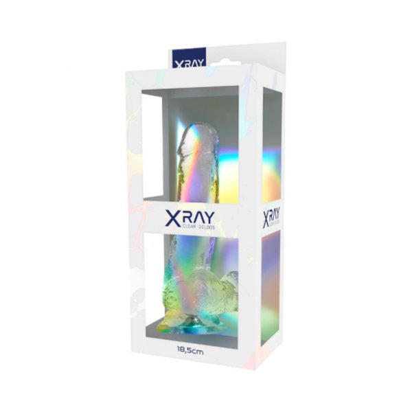 Xray Clear Dildos 18,5 cm dildo, falo imitatorius 2 Xray Clear Dildos 18,5 cm