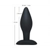 Black Velvets Silicone Butt Plug Large