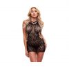 Lapdance Leopard Lace Mini Dress naktinukai