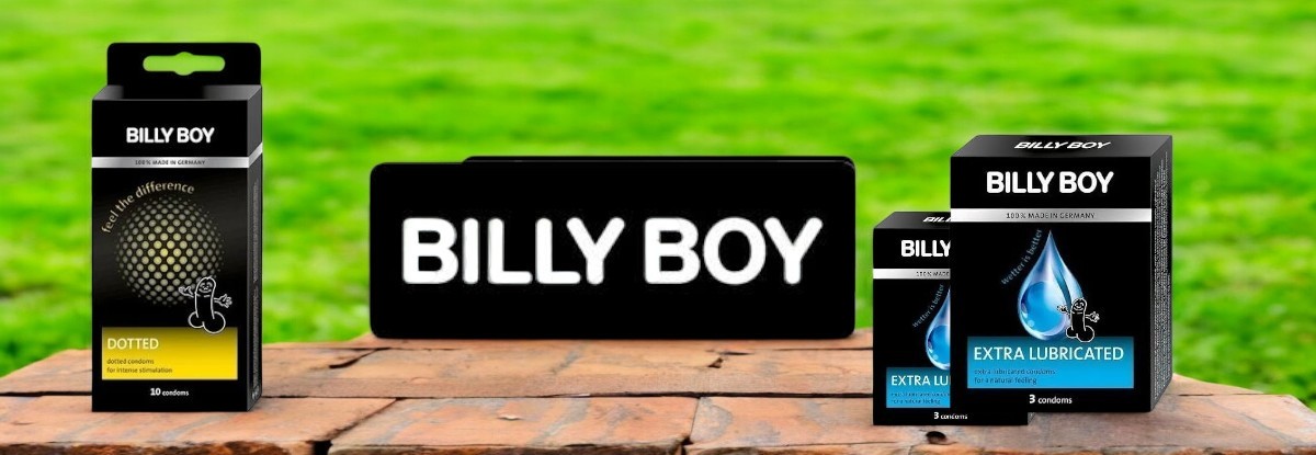 Billy Boy Dotted prezervatyvai Billy Boy prekės ženklo puslapio iliustracija
