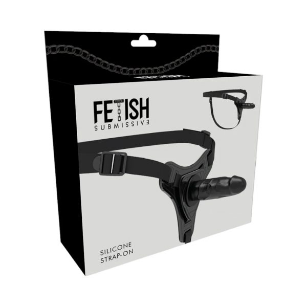 Fetish Submissive Silicone Strap-On strap on 2 Fetish Submissive Silicone Strap-On black strap-on dildo su diržais
