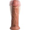 King Cock Elite Dual Density Silicone Cock 8 vibruojantis dildo