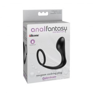 Anal fantasy Ass-gasm Cockring Plug analinis žaislas 1 Anal Fantasy Ass-gasm Cockring Plug analinis kaistis su žiedu