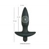 Black Velvets Vibrating Plug Small vibruojantis analinis kaištis