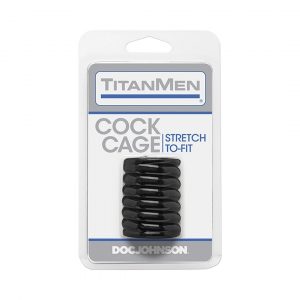 Tensek Cock Ring Set penio žiedas 1 TitanMen Cock Cage penio žiedas