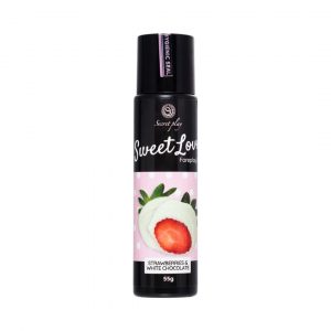 Secret Play Strawberries & White Chocolate lubrikantas Secret Play Strawberries & White Chocolate gelis
