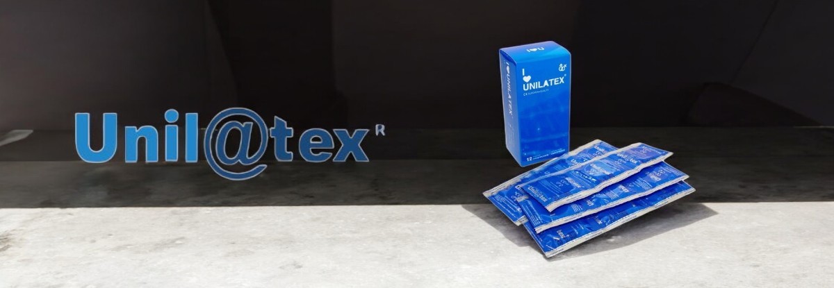 Unilatex Natural prezervatyvai Unilatex prekės ženklo puslapio iliustracija