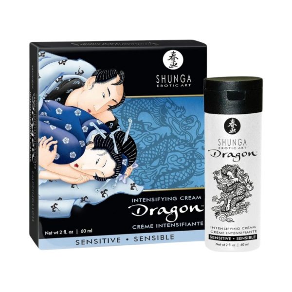 Shunga Dragon Sensitive Cream afrodiziakas Shunga Dragon Sensitive Cream stimuliuojantis kremas
