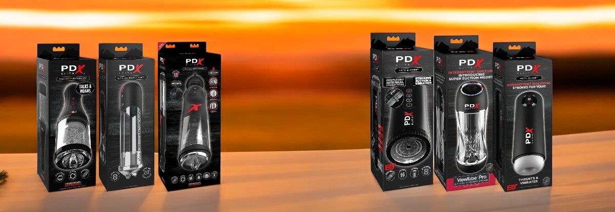 PDX Elite Deluxe Mega Bator masturbatorius 1 PDX Elite prekės ženklo puslapio iliustracija