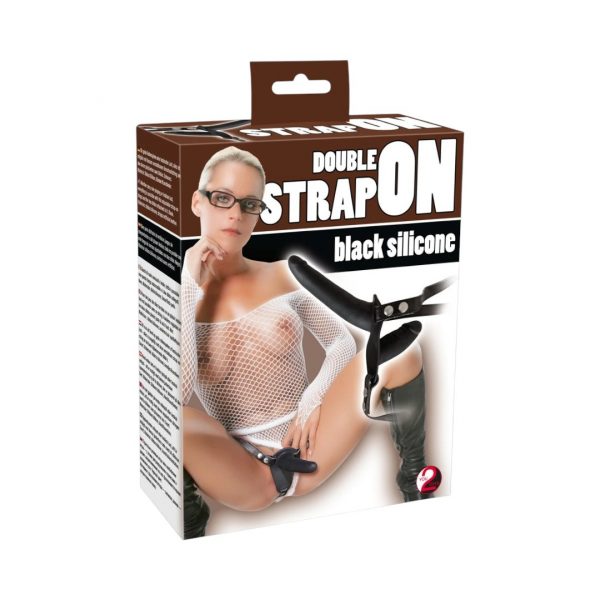 You2Toys Double Strap On dildo, falo imitatorius 1 You2Toys Double Strap On dvigubas dildo