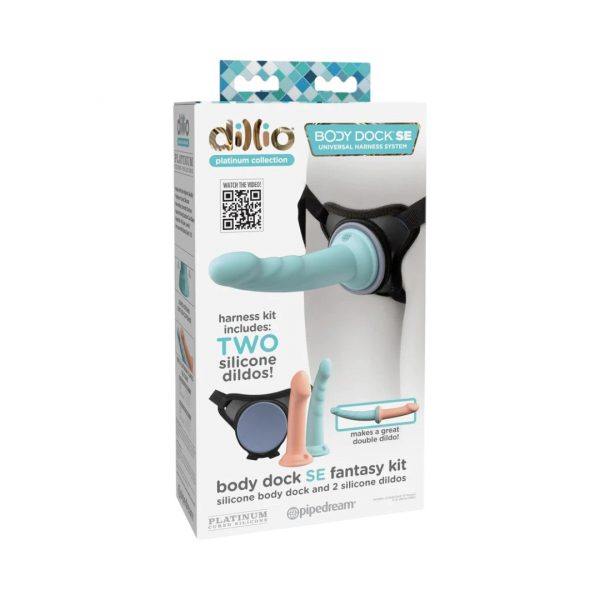 Dillio Body Dock Se Fantasy Kit strap on 1 Dillio Body Dock Se Fantasy Kit dildo komplektas