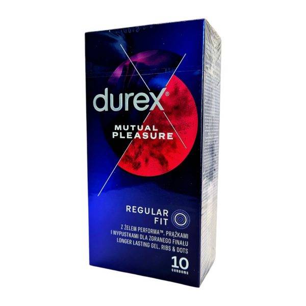Durex Mutual Pleasure 10 vnt. durex prezervatyvai 1 Durex Mutual Pleasure 10 vnt prezervatyvų dėžutė