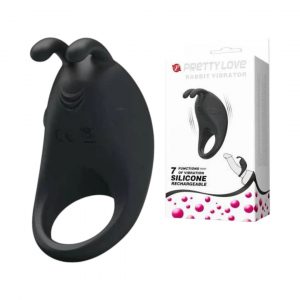 Pretty Love Silicone Rechargeable Penis Ring penio žiedas 1 Pretty Love Silicone Rechargeable Penis Ring penio žiedas