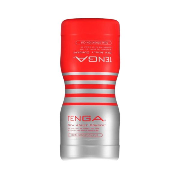 Tenga Dual Sensation Cup tenga masturbatoriai 1 Tenga Dual Sensation Cup masturbatorius