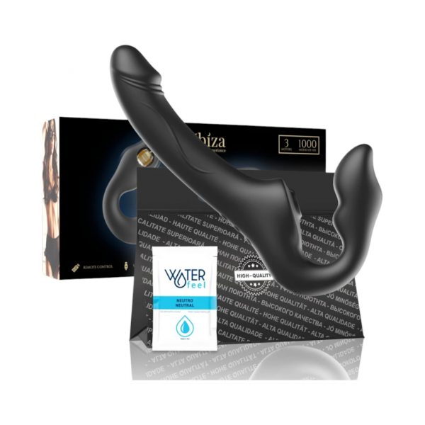 Fetish Fantasy Strap-On With Anal Stimulator bejuosčiai strap on 6 Ibiza Remote Control Strapless Vibrator bejuostis dildo