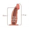Intense Hollow Strap-on 18 cm tuščiaviduris dildo