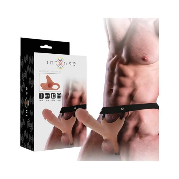 Intense Hollow Strap-on tuščiaviduriai strap on 1 Intense Hollow Strap-on dildo su diržais
