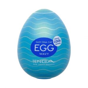 Tenga Egg Wavy Cool masturbatorius 1 Tenga Egg Wavy Cool masturbatorius