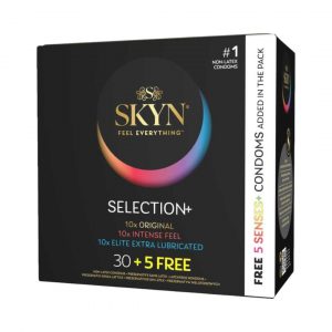 SKYN SKYN Selection 30 + 5 vnt Senses prezervatyvai SKYN Selection 30 + 5 vnt Senses prezervatyvų dėžutė