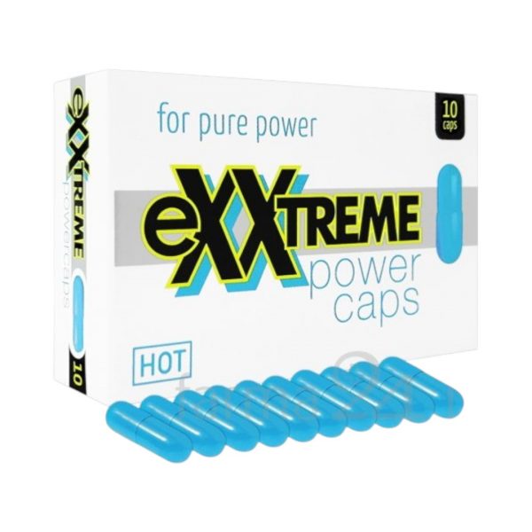 HOT Exxtreme Power Caps 10 vnt. afrodiziakas Exxtreme Power Caps 10 vnt. maisto paildas vyrams