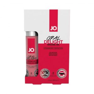 JO Oral Delight Strawberry 30 ml lubrikantas JO Oral Delight Strawberry 30 ml oralinis gelis