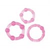 Toyz4Lovers Stud Pink Cock Rings 3 penio žiedai