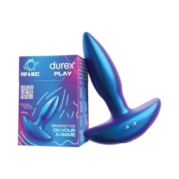 Durex Play Pop & Buzz analinis žaislas 1 Durex Play Pop & Buzz analinis kaištis