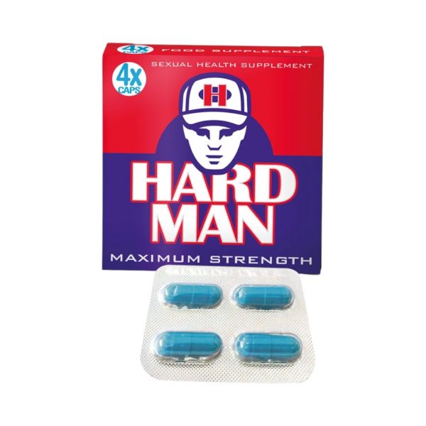 HARD MAN 4 vnt. potencijai ir erekcijai gerinti HARD MAN 4 vnt. maisto papildas vyrams