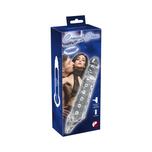 You2Toys Crystal skin Penismanschette penio žiedas 1 Crystal skin Penismanschette