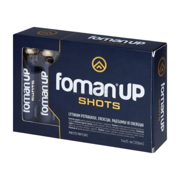 Foman UP Shots 25 ml x 14 vnt potencijai ir erekcijai gerinti 2 Foman UP Shots 25 ml x 14 vnt. maisto papildas vyrams