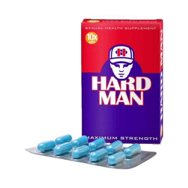 HARD MAN 10 tab. potencijai ir erekcijai gerinti HARD MAN 10 tab. maisto papildas vyrams